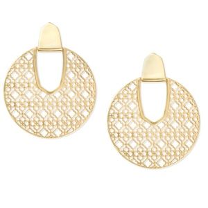 🆕Kendra Scott Diane Gold Statement Earrings NWOT